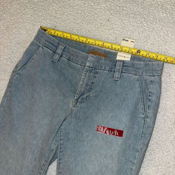 Tommy Jeans Juniors Light Wash Denim Flare Y2K Size 7 NWT - Picture 7 of 12